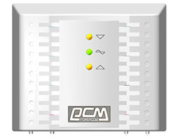 Стабилизатор Powercom TCA-1200 черный, ступенчатый, 600Вт