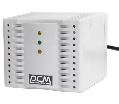 Стабилизатор Powercom TCA-3000 (черный) ступенчатый, 1500Вт, вход 220В+/ -20%, выход 220V +/ - 7%