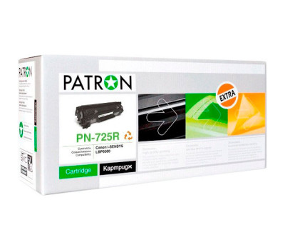 Картридж Canon 725, Black, LBP-6000/ 6020, MF3010, 1.6k, Patron Extra (PN-725R)