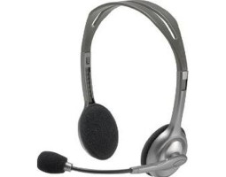 Наушники Logitech H110, Grey, 3.5 мм, поворотный микрофон, регултор громкости, 1,8м (981-000271) Наушники Logitech H110, Grey, 3.5 мм, поворотный микрофон, регултор громкости, 1,8м (981-000271)