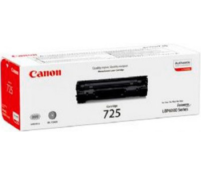 Картридж Canon 725, Black, LBP-6000/ 6020, MF3010, 1.6k, OEM (3484B002)