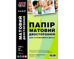 Фотобумага NewTone, матовая, двухсторонняя, 140 г/ м2, A4, 100л (MD140.100N) 