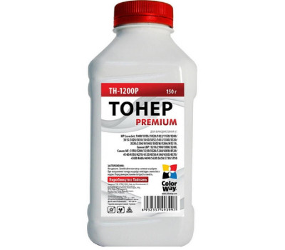 Тонер HP LJ 1200/ 1000/ 1300, Canon MF3110/ LBP3200, 150 г, ColorWay Premium (TH-1200P)