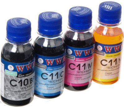 Комплект чернил WWM Canon C10/ BP, C11/ C, C11/ M, C11/ Y, 100 мл (C10/ 11SET4-2) Комплект чернил WWM Canon C10/ BP, C11/ C, C11/ M, C11/ Y, 100 мл (C10/ 11SET4-2)