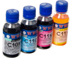 Комплект чернил WWM Canon C40/ B, C41/ C, C41/ M, C41/ Y, 100 мл (C40/ 41SET-2)