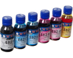 Комплект чернил WWM Epson E82/ B, E82/ C, E82/ LC, E82/ M, E82/ LM, E82/ Y, 6x100 мл (E82SET-2)