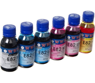 Комплект чернил WWM Epson E82/ B, E82/ C, E82/ LC, E82/ M, E82/ LM, E82/ Y, 6x100 мл (E82SET-2) Комплект чернил WWM Epson E82/ B, E82/ C, E82/ LC, E82/ M, E82/ LM, E82/ Y, 6x100 мл (E82SET-2)