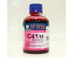 Чернила WWM Canon CL-31/ 38/ 41/ 51, CLI-8M/ 36, Magenta, 200 г (C41/ M)