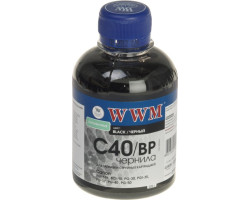 Чернила WWM Canon PG-37/ 40/ 50, PGI-5Bk, BCI-15, Black Pigment, 200 г (C40/ BP)