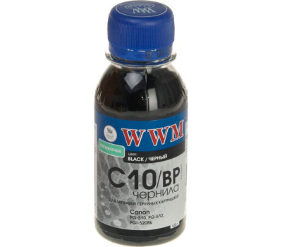 Чернила WWM Canon PG-510/ 512/ 440, PGI-425Bk/ 520Bk, Black Pigment, 100 г (C10/ BP) Чернила WWM Canon PG-510/ 512/ 440, PGI-425Bk/ 520Bk, Black Pigment, 100 г (C10/ BP)