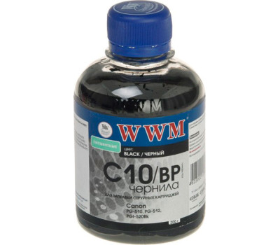 Чернила WWM Canon PG-510/ 512/ 440, PGI-425Bk/ 520Bk, Black Pigment, 200 г (C10/ BP) Чернила WWM Canon PG-510/ 512/ 440, PGI-425Bk/ 520Bk, Black Pigment, 200 г (C10/ BP)