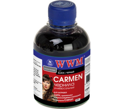 Чернила WWM Canon Universal CARMEN, PG-30/ 37/ 40/ 50/ 510/ 512, PGI-5/ 425/ 520, Black, 200 г (CU/ B)