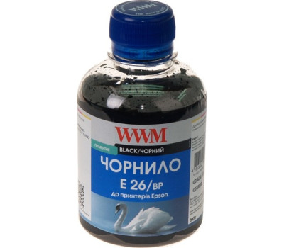 Чернила WWM Epson Expression Premium XP-600/ 605/ 700/ 800, Black Pigment, 200 г (E26/ BP)