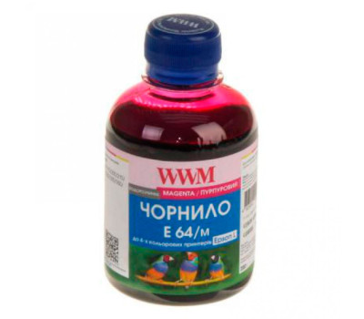 Чернила WWM Epson L100/ 110/ 200/ 210/ 300/ 350/ 355/ 550/ 555, Magenta, 200 г (E64/ M)