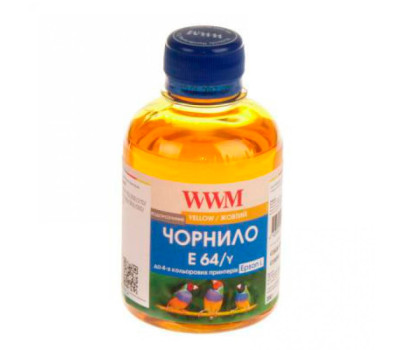 Чернила WWM Epson L100/ 110/ 200/ 210/ 300/ 350/ 355/ 550/ 555, Yellow, 200 г (E64/ Y)