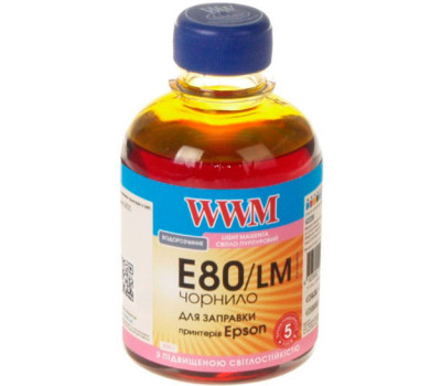 Чернила WWM Epson L800, Light Magenta, 200 г (E80/ LM)