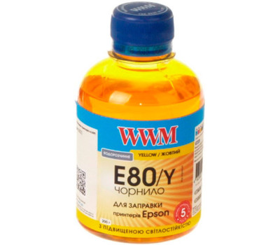 Чернила WWM Epson L800, Yellow, 200 г (E80/ Y)