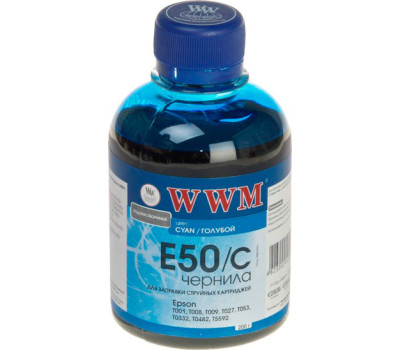 Чернила WWM Epson Stylus Photo Universal, Cyan, 200 г (E50/ C) Чернила WWM Epson Stylus Photo Universal, Cyan, 200 г (E50/ C)