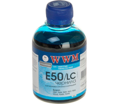 Чернила WWM Epson Stylus Photo Universal, Light Cyan, 200 г (E50/ LC)