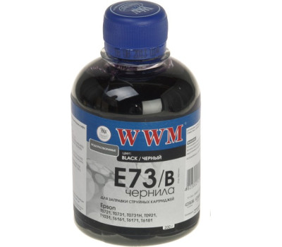 Чернила WWM Epson Stylus S22, SX125/ 130/ 230, T26/ 27, TX109/ 119, L100/ 200, Black, 200 г (E73/ B)