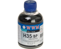 Чернила WWM HP 21/ 54/ 121/ 122/ 129/ 130/ 131/ 132/ 140/ 901, Black Pigment, 200 г (H35/ BP)