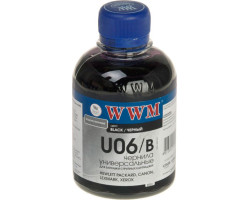 Чернила универсальные WWM Canon/ HP/ Lexmark/ Xerox, Black, 200 г (U06/ B)