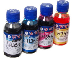 Комплект чернил WWM HP H35/ BP, H35/ C, H35/ M, H35/ Y, 100мл (H35SET-2) Комплект чернил WWM HP H35/ BP, H35/ C, H35/ M, H35/ Y, 100мл (H35SET-2)
