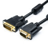 Кабель DVI-I > VGA 1.8m (2 феррита), ATcom, чёрный (16143)
