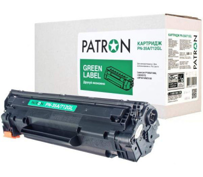 Картридж Canon 712, Black, LBP-3010/ 3020, 1.5k, Patron Green (PN-35A/ 712GL)