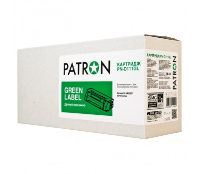 Картридж Samsung MLT-D111S, Black, SL-M2020/ M2070, 1k, Patron Green (PN-D111GL)