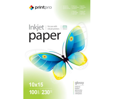 Фотобумага A6 (10*15) 230g/ m PrintPro глянец (PGE2301004R) Фотобумага A6 (10*15) 230g/ m PrintPro глянец (PGE2301004R)