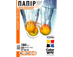 Фотобумага А4 180g/ m CW глянец (PG180050A4) 50л