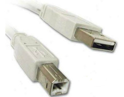 Кабель USB 2.0 - 5.0m AM/ BM Atcom, феррит. фильтр, белый (10109) Кабель USB 2.0 - 5.0m AM/ BM Atcom, феррит. фильтр, белый (10109)