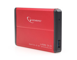 Карман HDD 2,5&Prime; Gembird EE2-U3S-2-R Red SATA USB3.0