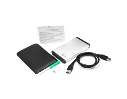 Карман HDD 2.5″ Gembird EE2-U3S-2-S Silver SATA USB3.0-foto2
