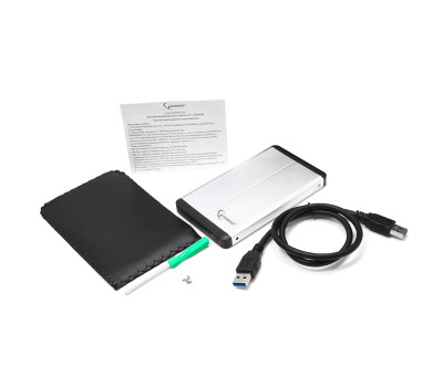 Карман HDD 2.5&Prime; Gembird EE2-U3S-2-S Silver SATA USB3.0