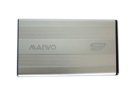 Карман HDD 2.5&Prime; Maiwo K2501A-U3S silver SATA через USB3.0 на винтах алюм. серебр