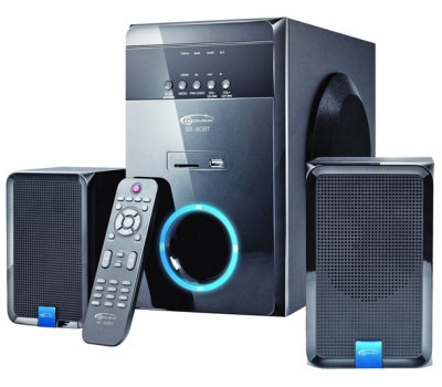 Колонки Gemix SB-80BT Bluetooth Black (2.1 Sub:: 30Вт, Sat:: 2x15Вт ДУ USB ридер)