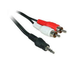 Кабель аудио DC3.5 > 2RCA, mini-jack(M) > 2тюльпана (M) Atcom, 7.5m, пакет (10710)