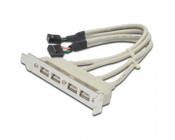 Стойка USB 2.0 на заднюю панель, 4 порта Atcom (15258)	