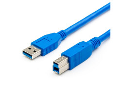 Кабель USB 3.0 - 3.0m AM/ BM ATcom, blue (12824) Кабель USB 3.0 - 3.0m AM/ BM ATcom, blue (12824)