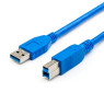 Кабель USB 3.0  - 3.0m AM/ BM ATcom, blue (12824)