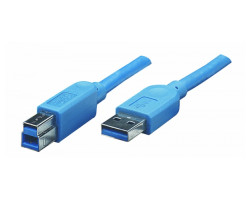 Кабель USB 3.0 - 1.8m AM/ BM ATcom, blue (12823)
