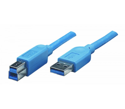 Кабель USB 3.0 - 1.8m AM/ BM ATcom, blue (12823)