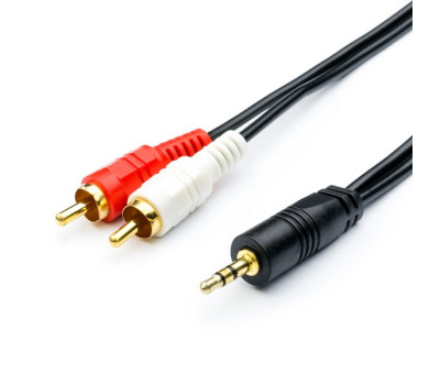 Кабель аудио DC3.5 > 2RCA, mini-jack(M) > 2тюльпана (M), Atcom, 1.8m, пакет (10707) Кабель аудио DC3.5 > 2RCA, mini-jack(M) > 2тюльпана (M), Atcom, 1.8m, пакет (10707)