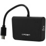 Концентратор USB-micro Crown CMCR-B13, 1 порт USB HUB + картридер black