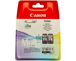 Комплект картриджей Canon PG-510 + CL-511, MP230/ 250/ 270, MX320/ 350, 9 ml + 9 ml, OEM (2970B010)