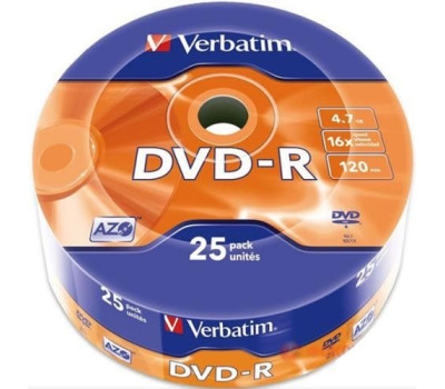 DVD-R Verbatim, 4.7Gb, 16x, Wrap (43788) 