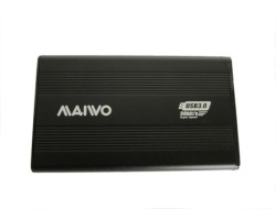 Карман HDD 2.5&Prime; Maiwo K2501A-U3S black SATA через USB3.0 на винтах алюм. черн.