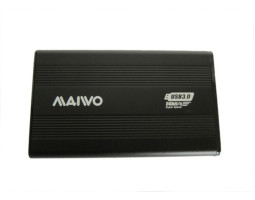Карман HDD 2.5&Prime; Maiwo K2501A-U3S black SATA через USB3.0 на винтах алюм. черн.